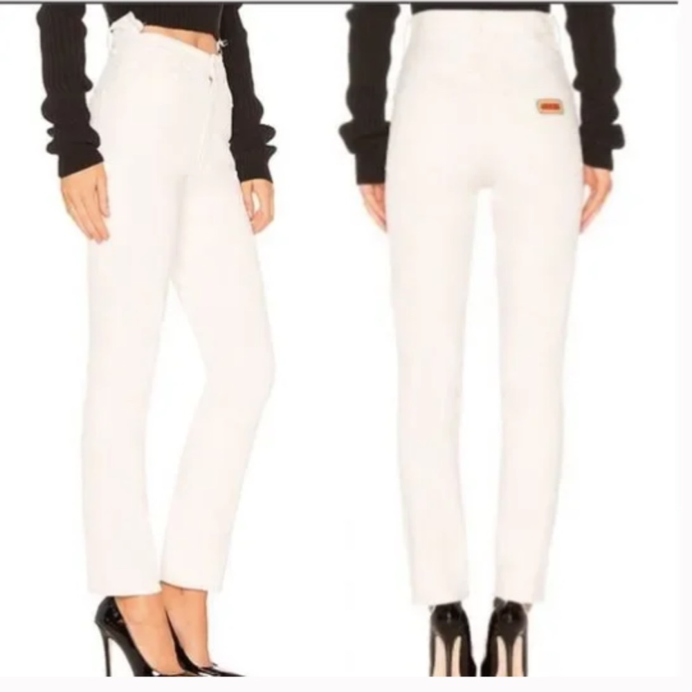 Mother NWT The Dazzler "Ouch" Shift Jeans in Cream- Size 28 - Picture 1 of 15